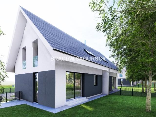 Dom bliźniak z premium, ogrzewanie podłogowe, las