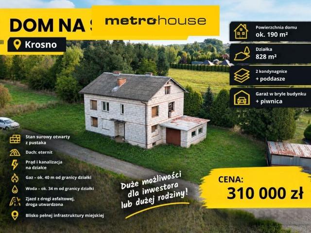 Dom, Krosno, Żeromskiego, 199.00 m², sprzedam dom