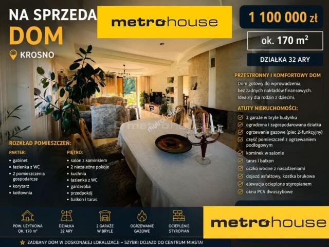 Dom, Krosno, 167.00 m², sprzedam dom