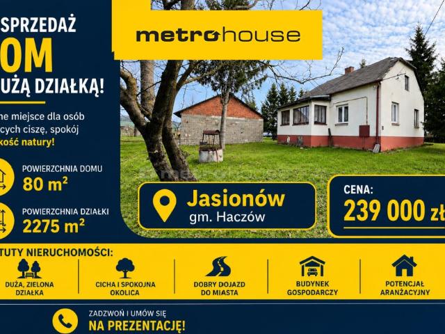 Dom, Jasionów, 80.00 m², sprzedam dom