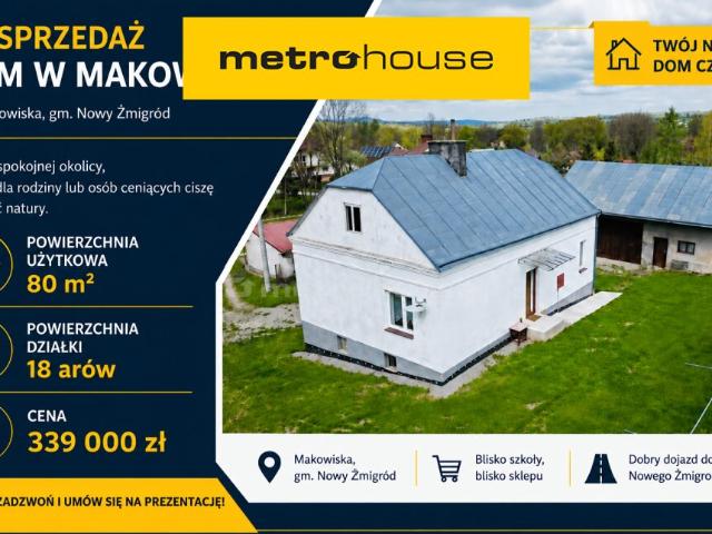 Dom, Makowiska, 80.00 m², sprzedam dom