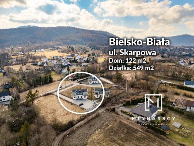 Dom na sprzedaż 4 pokoje Bielsko Biała, 122,66 m2, działka 549 m2