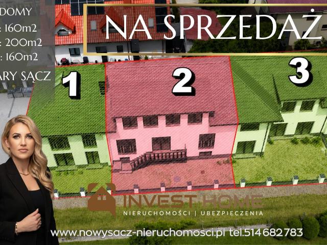 Dom na sprzedaż 5 pokoi nowosądecki, 160 m2, działka 150 m2