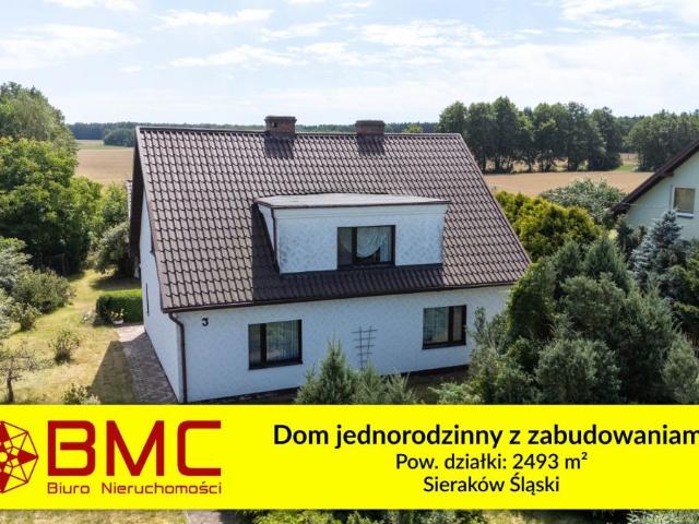 Dom na sprzedaż 5 pokoi lubliniecki, 110 m2, działka 2493 m2