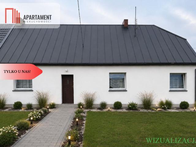 Dom na sprzedaż 2 pokoje żniński, 47,36 m2, działka 1860 m2