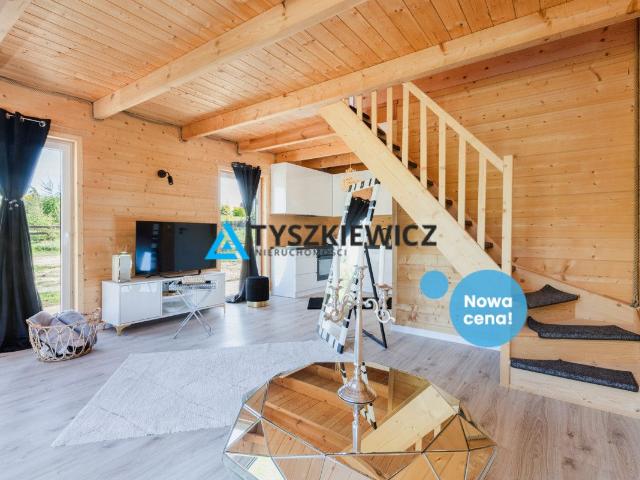 Dom na sprzedaż 3 pokoje kościerski, 67,50 m2, działka 1227 m2