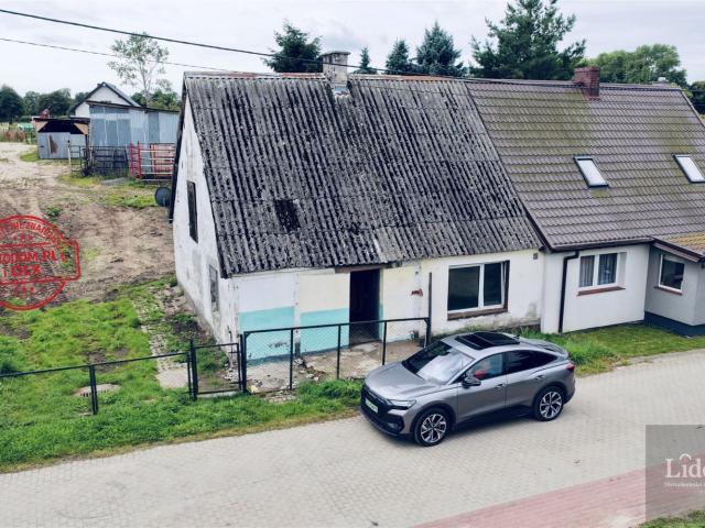 Dom na sprzedaż 3 pokoje lęborski, 65,40 m2, działka 814 m2