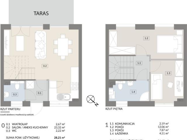 Dom na sprzedaż 3 pokoje poznański, 54,84 m2, działka 85 m2