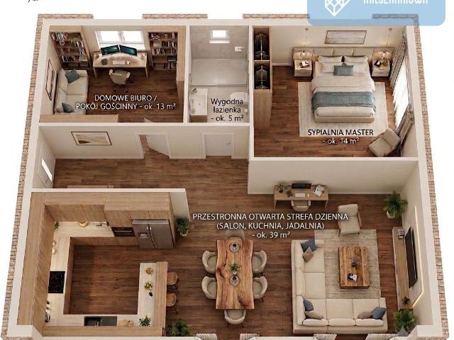 Dom na sprzedaż 3 pokoje przysuski, 90 m2, działka 648 m2