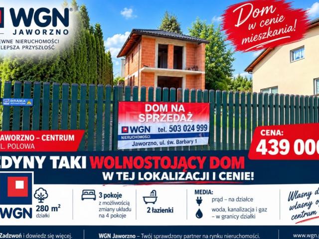 Dom na sprzedaż, Jaworzno, Śródmieście, Polowa