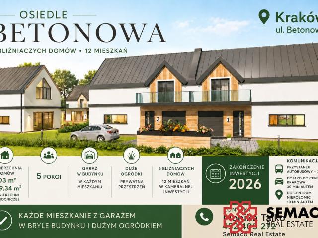 Dom na sprzedaż, Kraków, Nowa Huta, Betonowa