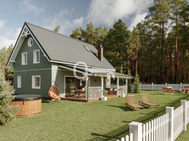Dom nad jeziorem Kaszuby sauna jacuzzi i nowoczesny design