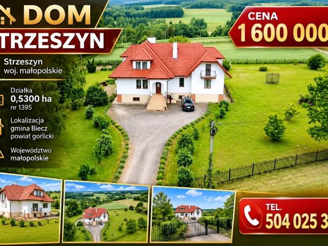Dom sprzedam, Biecz, Strzeszyn, 300 m2, cena: 1 600 000 zł