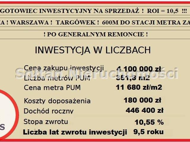 Dom sprzedam, Warszawa, Targówek, 439 m2, cena: 4 300 000 zł