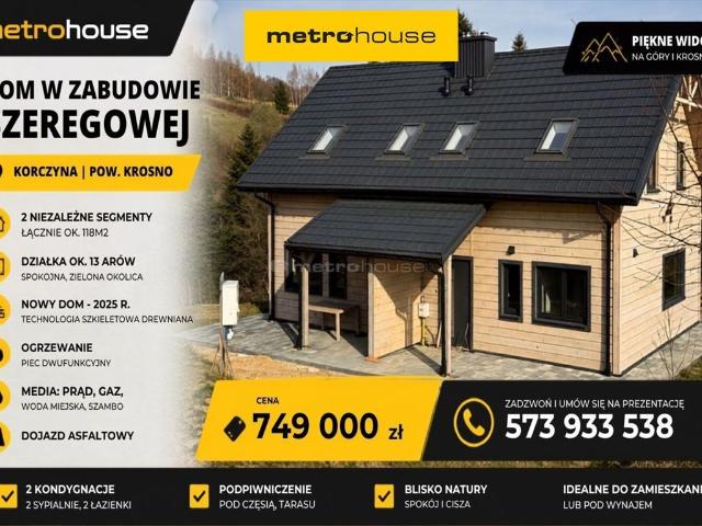 Dom szeregowy 118 m², 2 segmenty, widoki na góry polecam