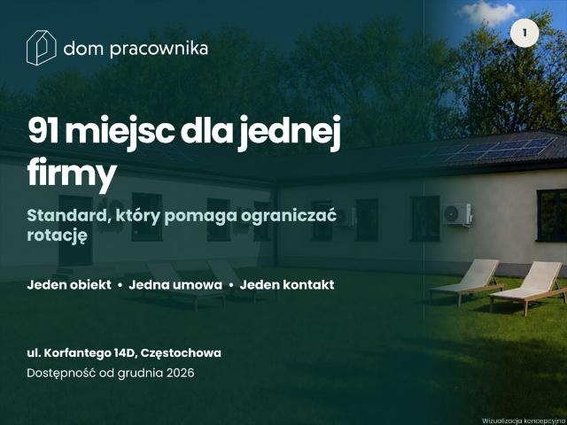 Dom pracownika z klimatyzacją i ogrzewaniem podłogowym