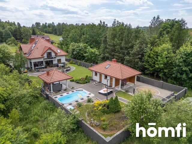 Dom premium z basenem i strefą SPA w Lekominie