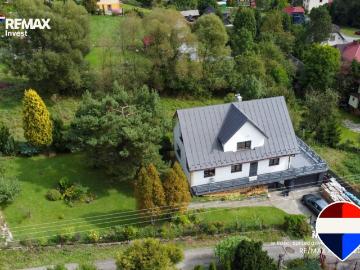 Dom w górach z tarasem i widokiem na Babią Górę