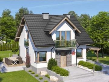 Dom w Puszczy Kaliska – 120 m2, surowy, gotowy do wykończenia