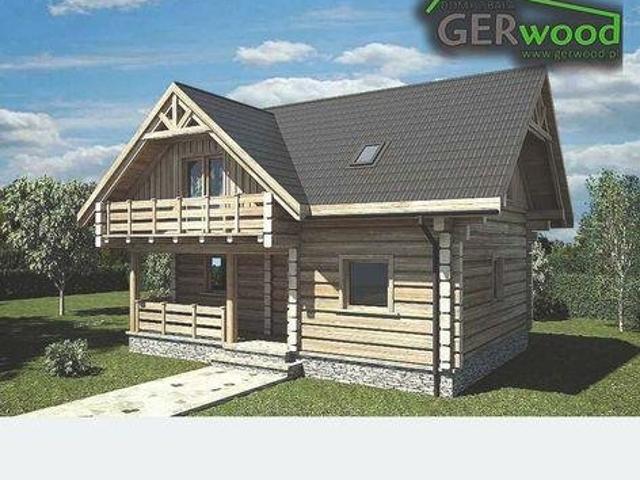 Dom wolnostojący z poddaszem, 85 m², las, spokój
