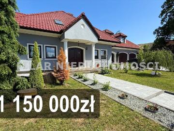 Dom z widokiem na las, 2 garaże, tarasy, Brunów