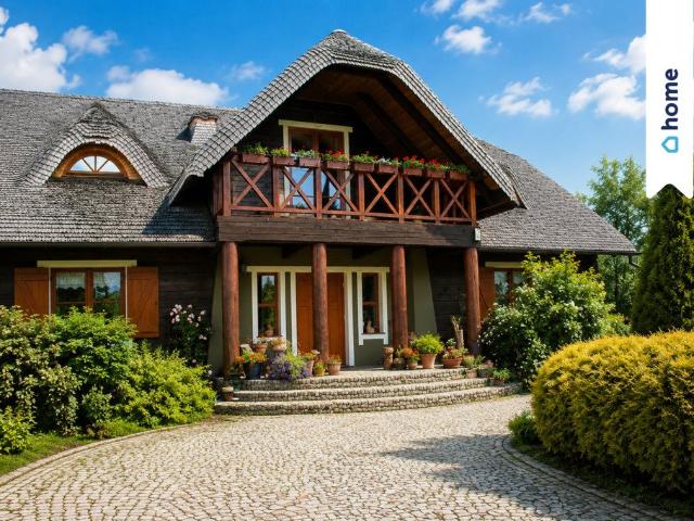 Dom z bali 294 m² na 88 arowej działce Kocerany
