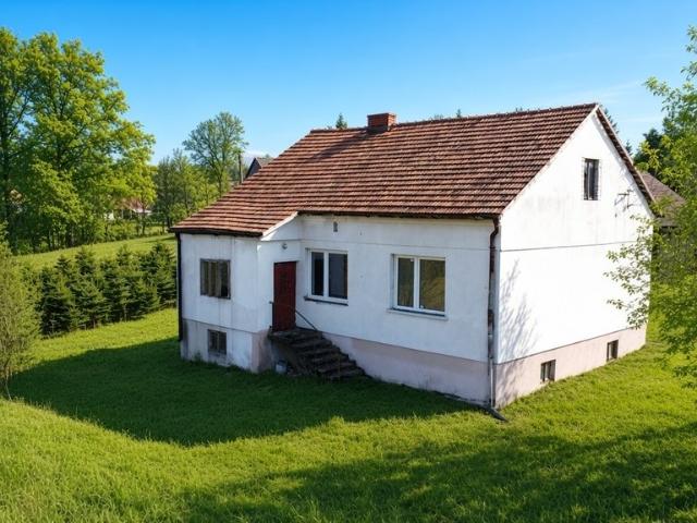 Dom z dużą widokową działką Ryglice 100 m², piwnica, adaptacyjne poddasze