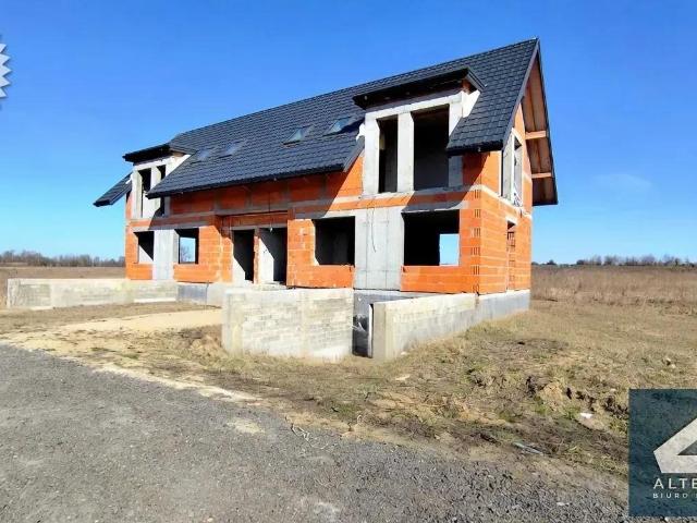 Dom z garażem w stanie deweloperskim, 134 m2, blisko Łodzi