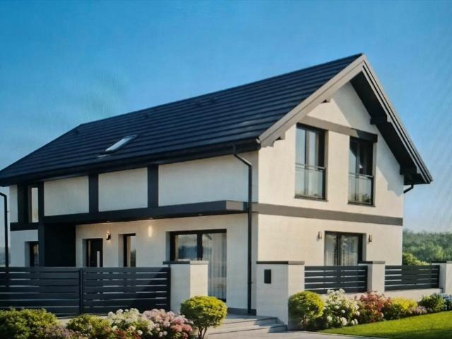 Dom 150 m² z garażem w stanie surowym otwartym