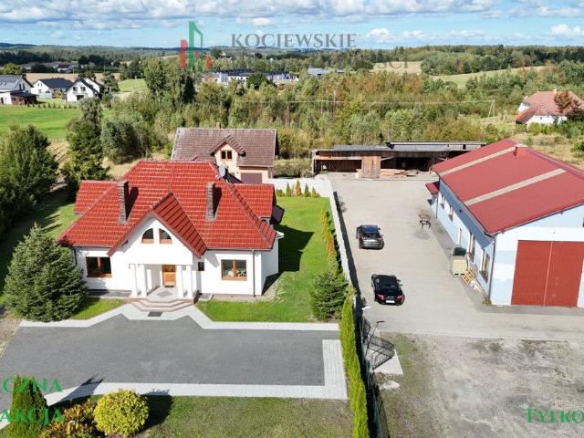 Dom z halą produkcyjno usługową i dużą działką 7656 m²