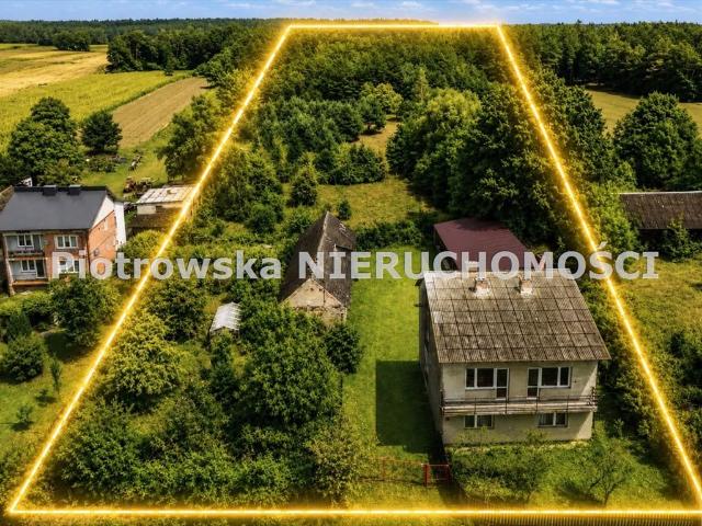 Dom z lasem i gruntami 1,51 ha w Złoczewie polecam