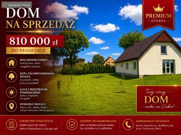 Dom z ogrodem w Kiełpinach – gotowy do zamieszkania!