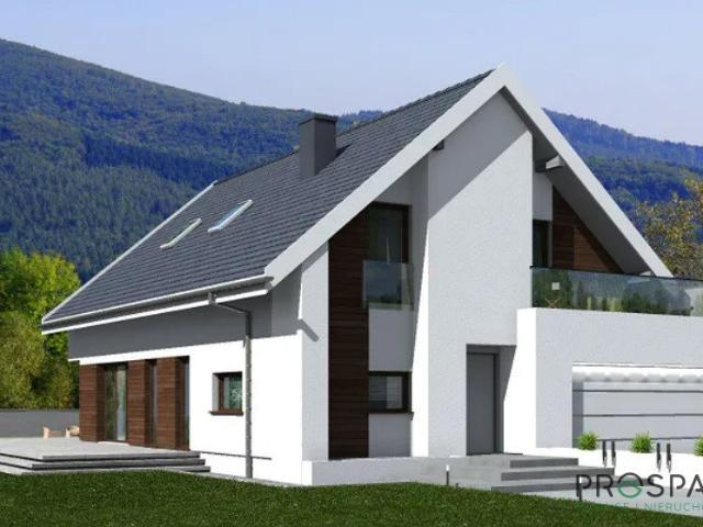 Dom z rozpoczętą budową na 15 arowej działce Zabór 204 m²