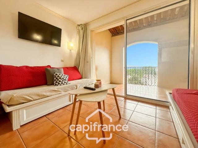 DOMAINE DE PONT ROYAL Appartement meublé DERNIER ETAGE vue dégagée 31m2 et 7 m2 de loggia, 1 chambre double & salle de bains