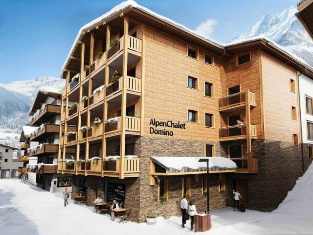 Domino Alpenchalet Neubau 2026 zentrale, ruhige Lage, Panoramabalkone. Reserviert