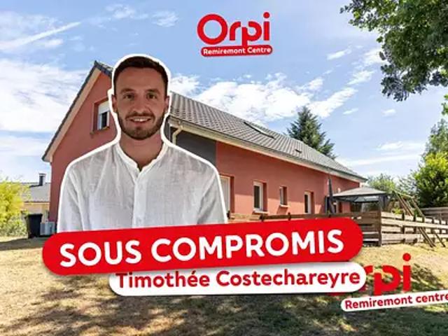 Dommartin lès Remiremont 88200 Achat / Vente maison 4 pièces t4 jardin terrasse