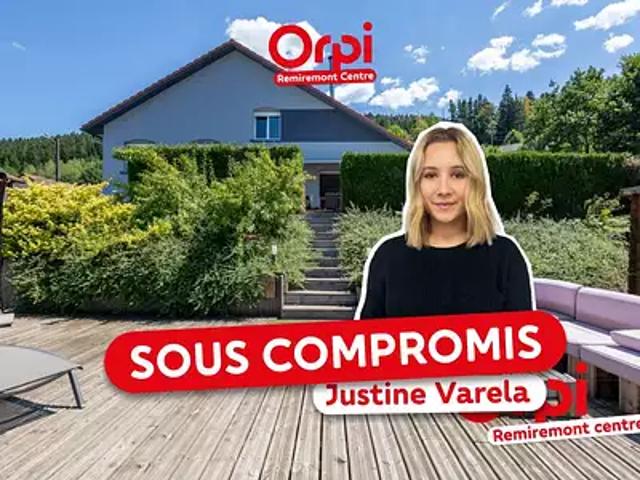 Dommartin lès Remiremont 88200 Achat / Vente maison 5 pièces t5 jardin terrasse