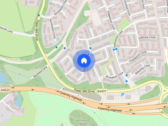 Donnington Close, Redditch, Worcestershire, B98