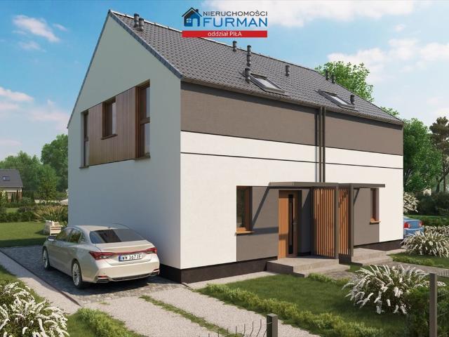 Nowoczesny bliźniak 72 m2 z ogrzewaniem podłogowym