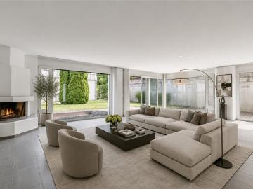 Doppeleinfamilienhaus mit grossem Garten, Terrasse mit toller Aussicht
