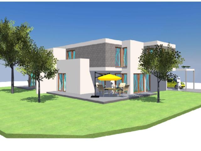Doppelhaus als Ausbauhaus im neuen Wohnviertel Oppersiek in Steinheim