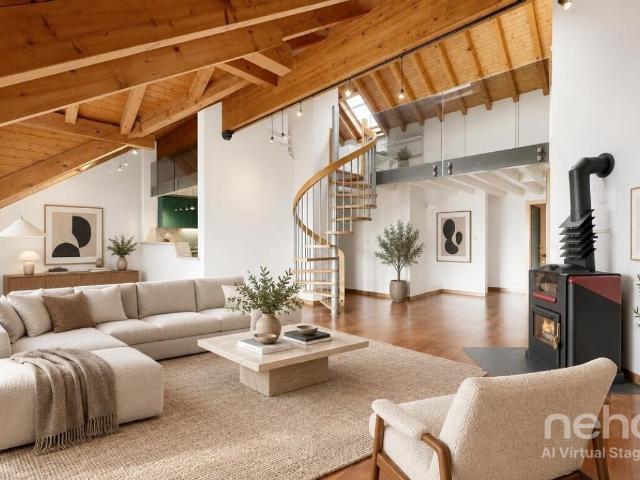 Doppelhaus Penthouse mit Panoramablick auf den See in Blonay
