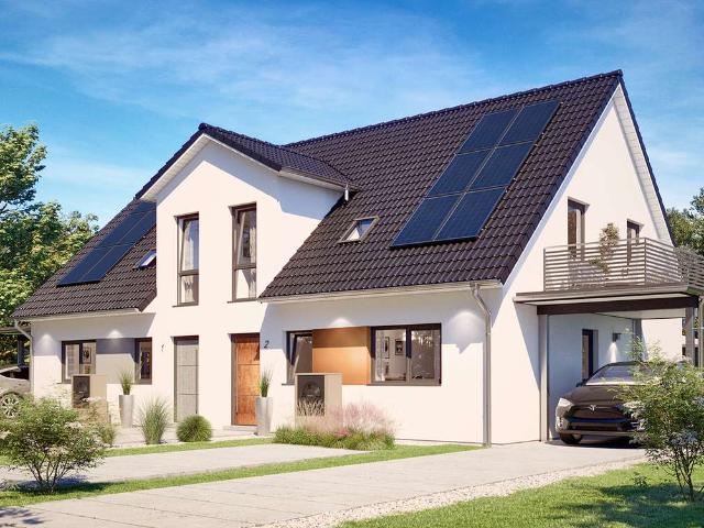 Doppelhaushälfte SH 122 Modernes Familienhaus auf kompaktem Grundstück