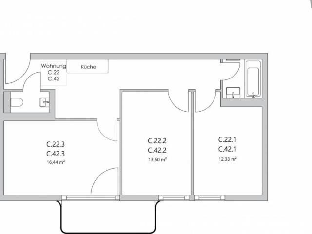 Double bedroom in 3 bedroom apartment