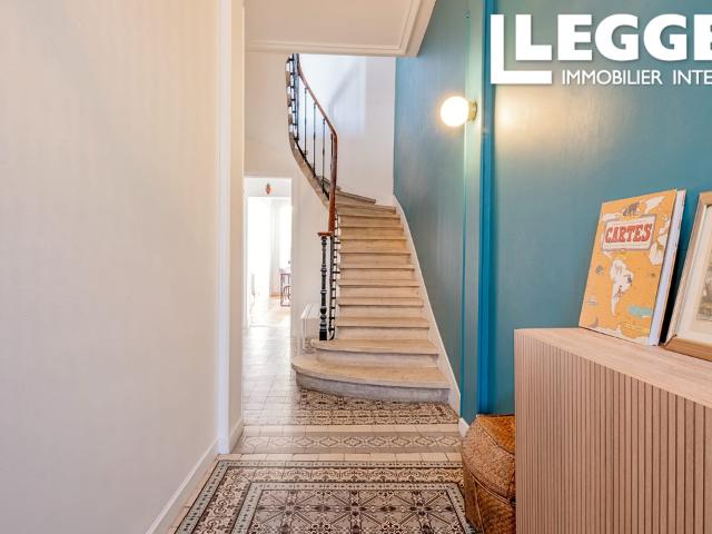 Double échoppe en pierre – 175 m² – Bordeaux Barrière Judaïque – 4 chambres, garage et terrasse