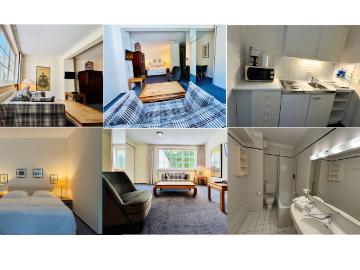 Double studio 45sqm in Frankfurt's Westend near the old opera