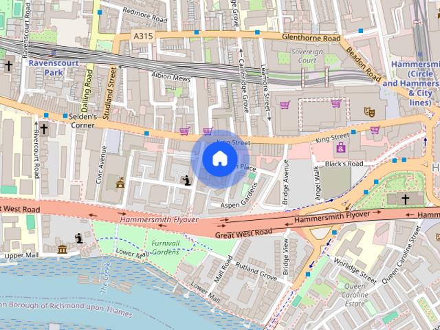 Down Place, Hammersmith