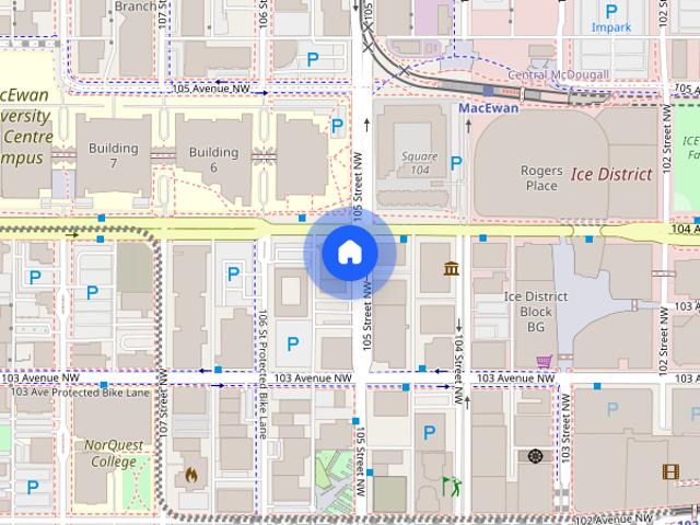 Downtown Edmonton 1 Bed Plus Den 2 Bath Furnished Condo with Parking NOW FOR REN