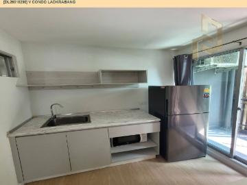 DL26010 ขายคอนโด วี คอนโด ลาดกระบัง V Condo Ladkrabang ใกล้ พร้อมเข้าอยู่ โทรด่วน 0800343 LineID @655ebbvc