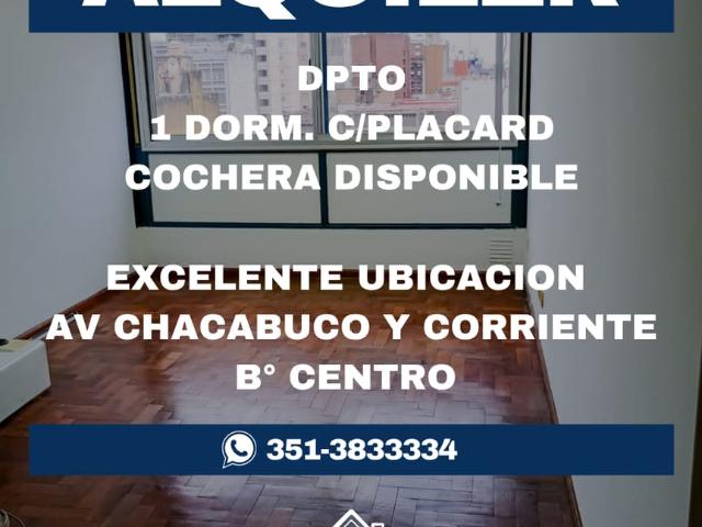 DPTO EN ALQUILER B° CENTRO AV CHACABUCO ESQ CORRIENTES